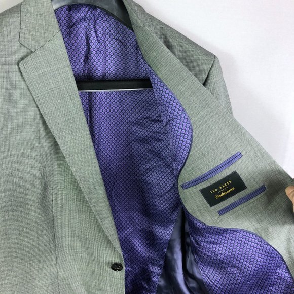 Ted Baker London Jay CT Texture Suit Jacket Size 42L - Picture 7 of 11